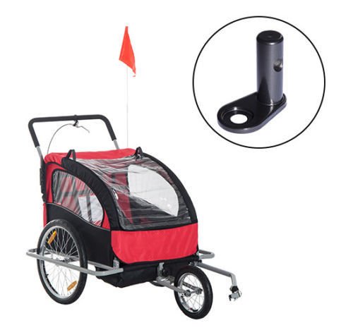 HOMCOM Universal Bike Bicycle Trailer Hitch Coupler Attachment Connector