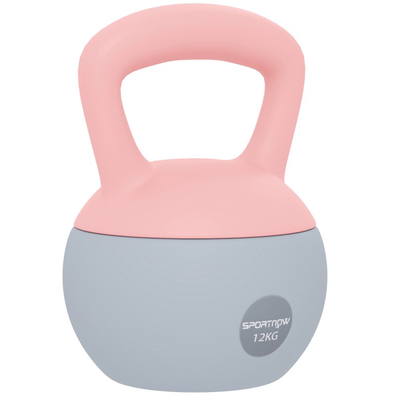 SPORTNOW Soft Kettlebell, 12kg Kettle Bell with Non-Slip Handle for Home Gym Weight Lifting and Strength Training