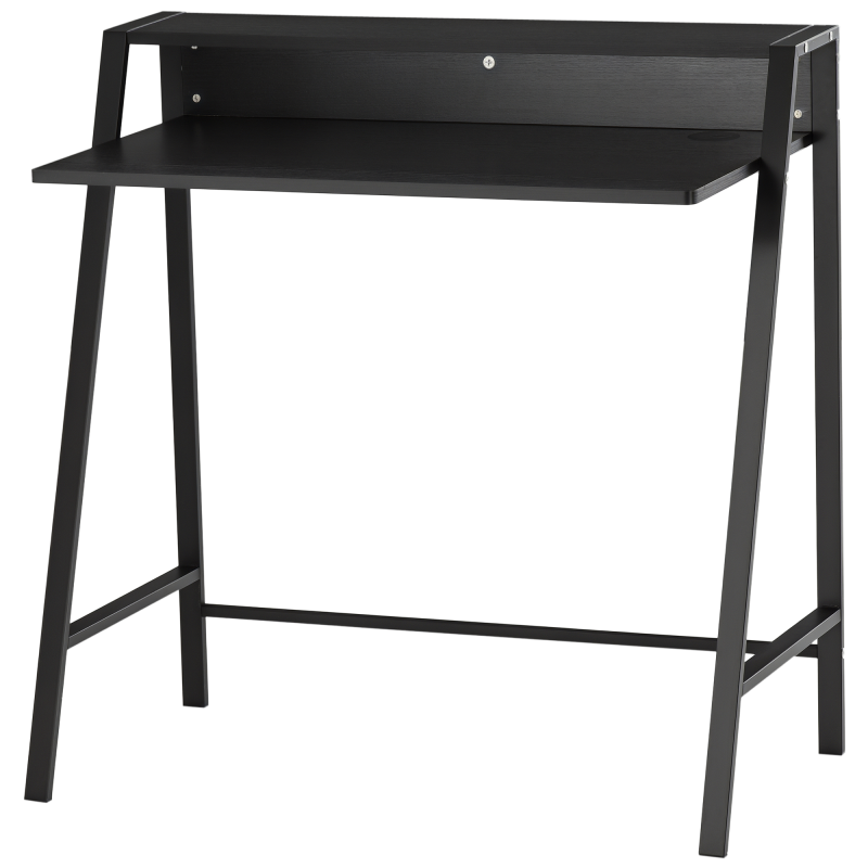 HOMCOM Writing Desk Computer Table Home Office PC Laptop Workstation Storage Shelf 84L x 45W cm