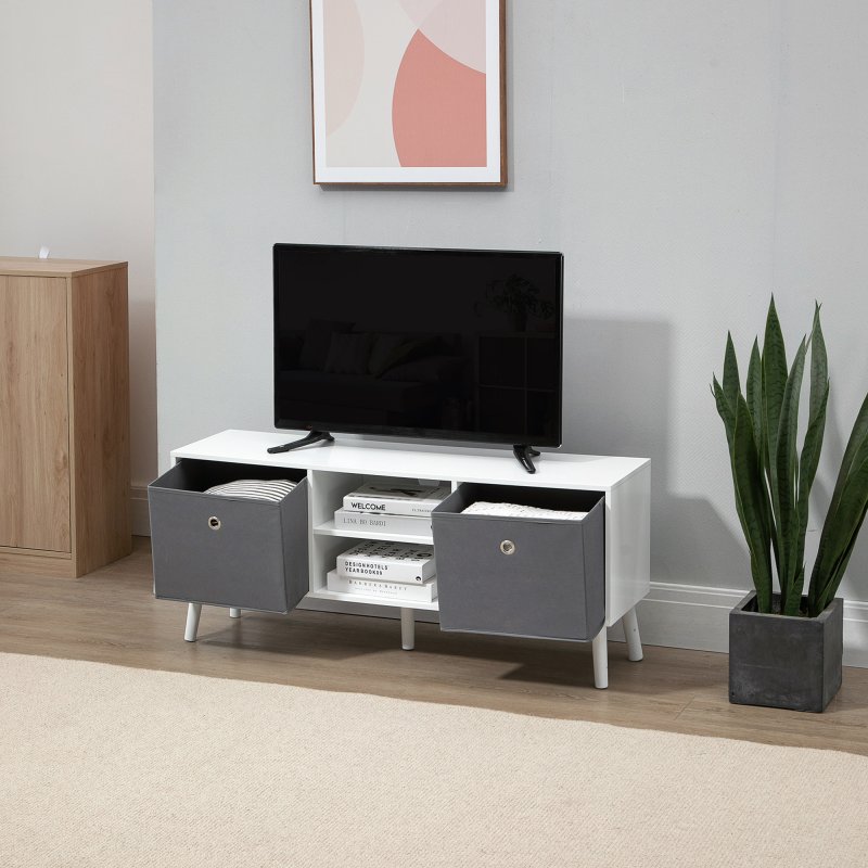 HOMCOM TV Cabinet Stand Unit for TVs up to 50