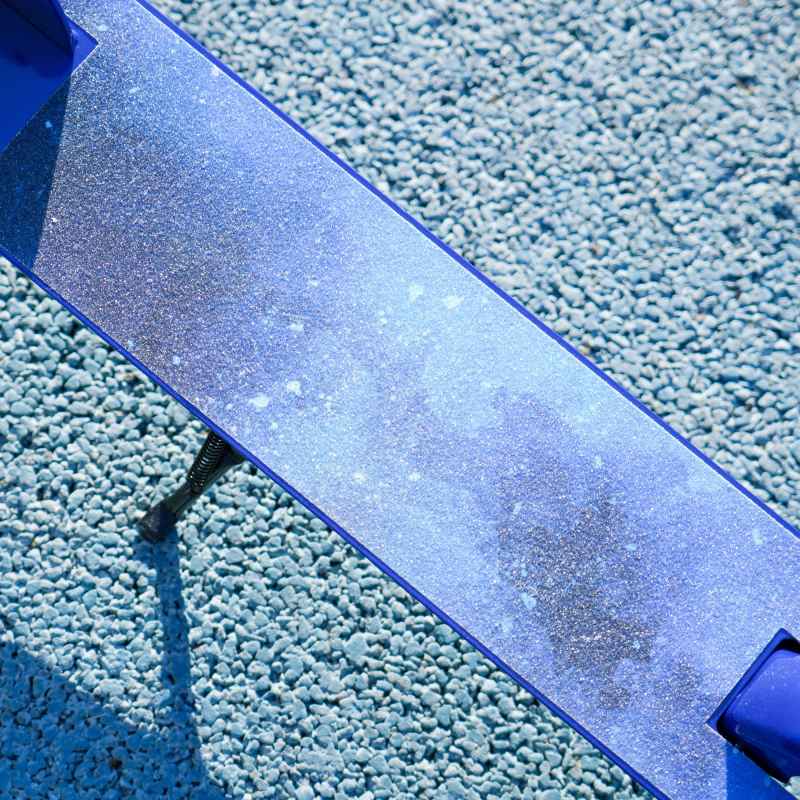 AIYAPLAY Scooter for Ages 3-8 Years, Folding Kick Scooter with Adjustable Handle, Two Light Up Wheels, Handbrake, Rear Brake, Blue