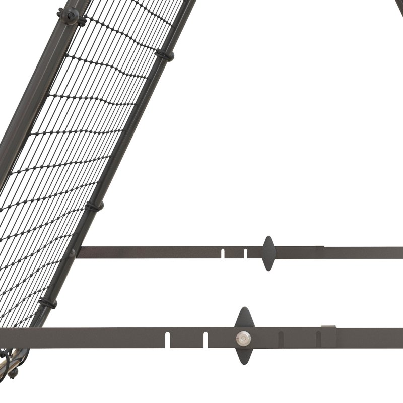 HOMCOM Double-Sided Football Rebounder Net, Football Rebound Net Target Goal with Five Adjustable Angles, Black