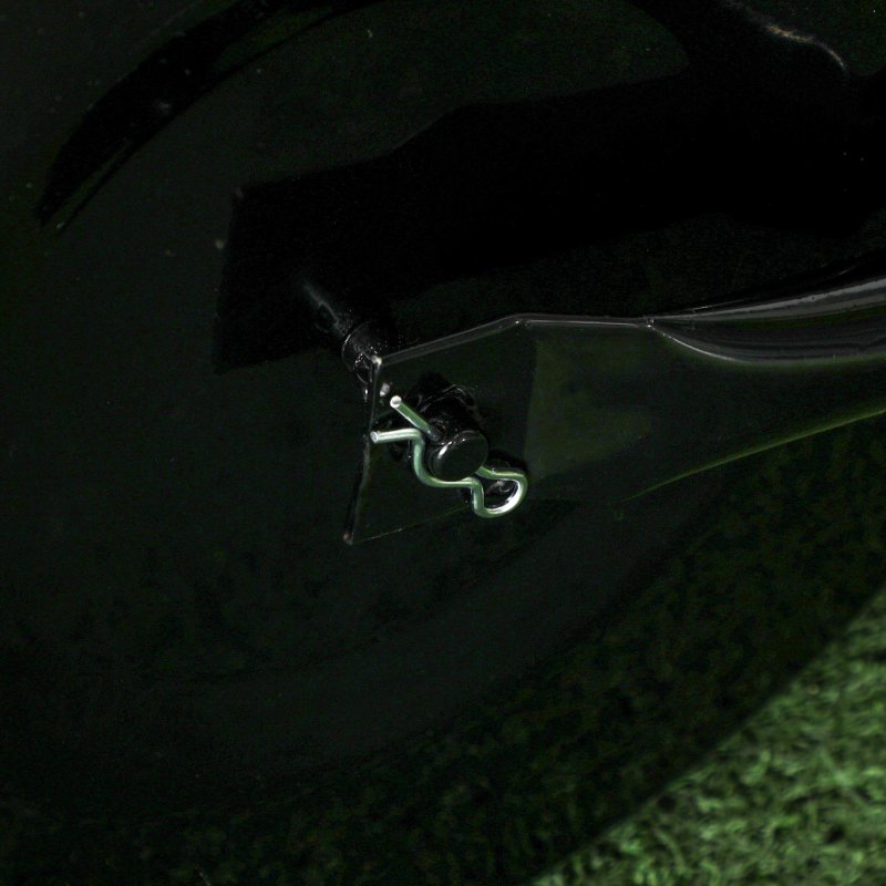 Outsunny Combination Push/Tow Lawn Roller Filled with 38L Sand (62kg) or Water, Great for the Garden 32 x 50cm Roller, Black