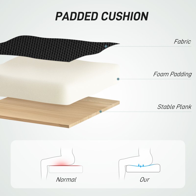 HOMCOM Drafting Chair with Adjustable Armrests, Ergonomic Mesh Office Chair with Lumbar Support, Adjustable Height and Footrest for Standing Desk, Black