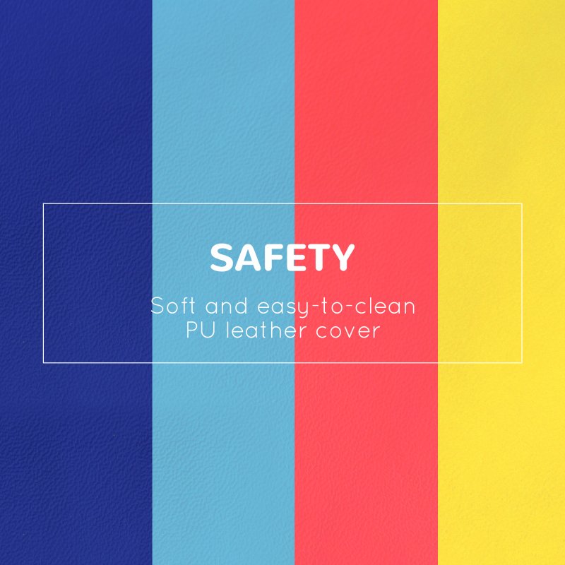 HOMCOM Soft Play 4-piece Climb and Crawl Foam Toddler Stairs and Ramp Colorful Children