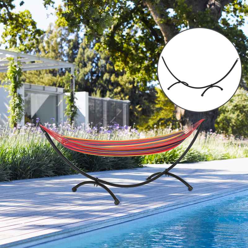 Outsunny 3(m) Universal Hammock Stand Metal Frame Garden Camping Picnic Outdoor Patio Replacement - Stand Only