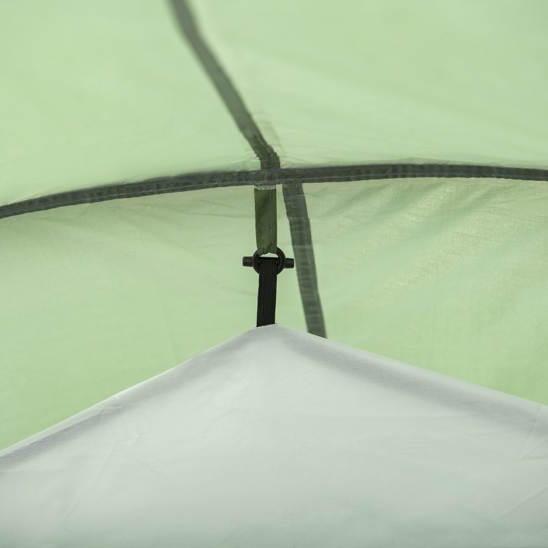 Outsunny 2-3 Person Tunnel Tent with Sewn-in Groundsheet, Air Vents, Rainfly, 2000mm Water Column, Camping Tent with 1 Bedroom, Inbuilt Porch, Living Area for Camping, Hiking, Green