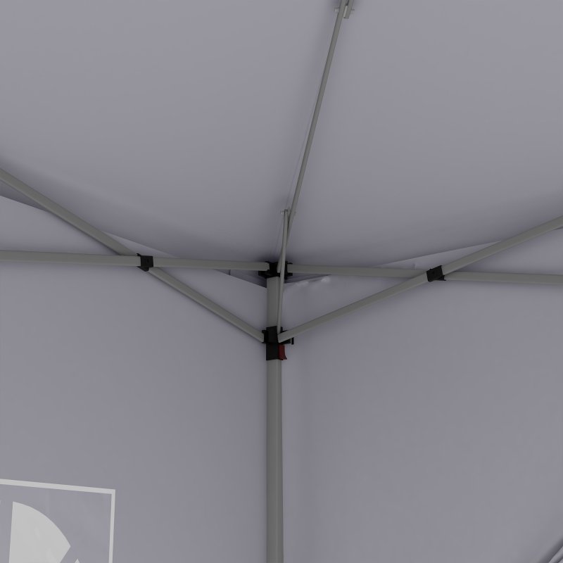 Outsunny 3 x 3(m) Pop Up Gazebo, Water and UV Resistant Party Tent Camping Canopy Marquee with Carry Bag, White