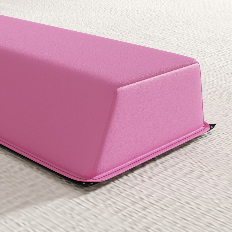 SPORTNOW 7.7ft Folding Gymnastics Beam, Floor Balance Beam for Kids with Anti-Slip Base, Gymnastics Equipment for Home Gym, Training Exercise, Pink