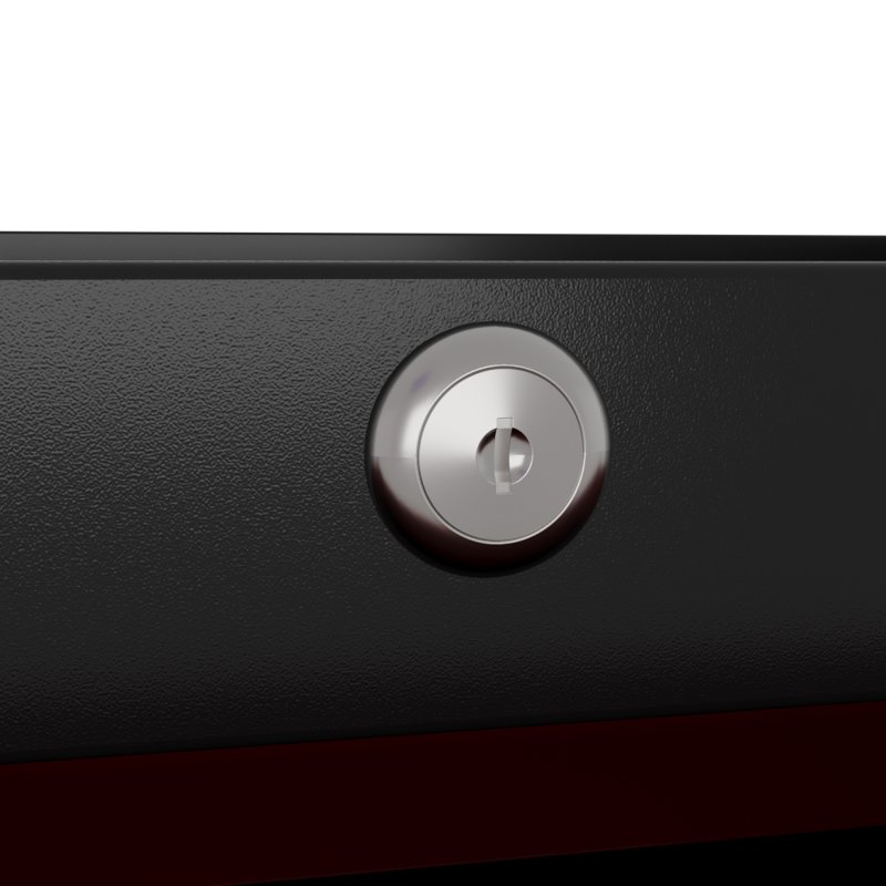 HOMCOM Steel 5-Drawer Tool Storage Cabinet Lockable with Wheels Handle 2 Keys Garage Equipment Trolley Home Work DIY Workshop Chest Red