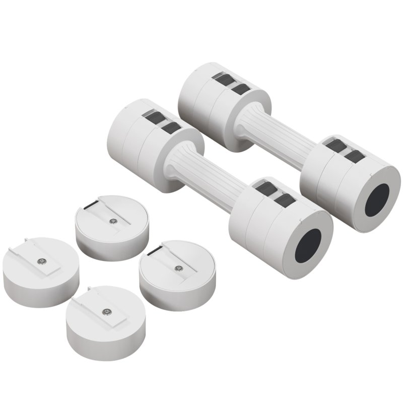 SPORTNOW Adjustable Dumbbell Set of Two, Hand Weights, for Men and Women, Home Gym Workout, A Pair 2.2kg, 3.6kg, 5kg (1.1kg, 1.8kg, 2.5kg Each)