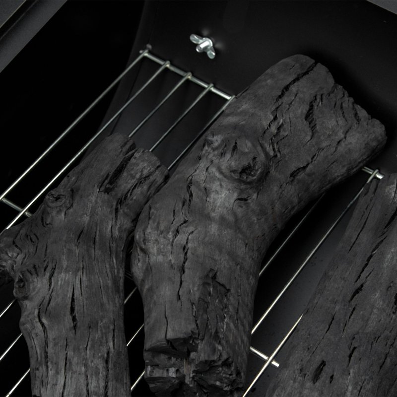 Outsunny Trolley Charcoal BBQ Barbecue Grill Cooker with 3-Level Adjustable Height Grill Nets, Patio Outdoor Garden Heating Heat Smoker with Wheels, 90 x 45 x 96 cm, Black