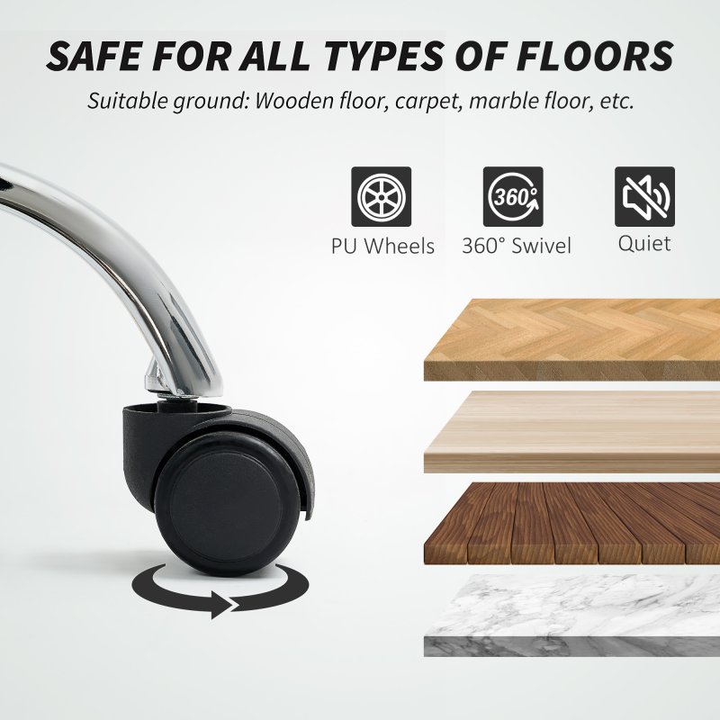 HOMCOM Drafting Chair, Swivel Draughtsman Chair, Ergonomic Office Chair, Mesh Standing Desk Chair with Lumbar Support, Adjustable Foot Ring, Adjustable Height, Black