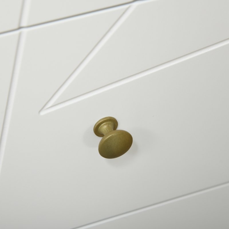 HOMCOM Bedroom Chest of Drawers, Tallboy 4-Drawer Dresser, Modern Storage Drawer Unit with Hairpin Legs, White