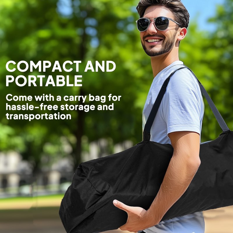 Outsunny Set of 2 Folding Camping Chairs, Padded Camping Chairs with Adjustable Armrests, Portable & Lightweight Folding Camp Chair with Cooler Bag, Cup Holder and Side Pockets, Black