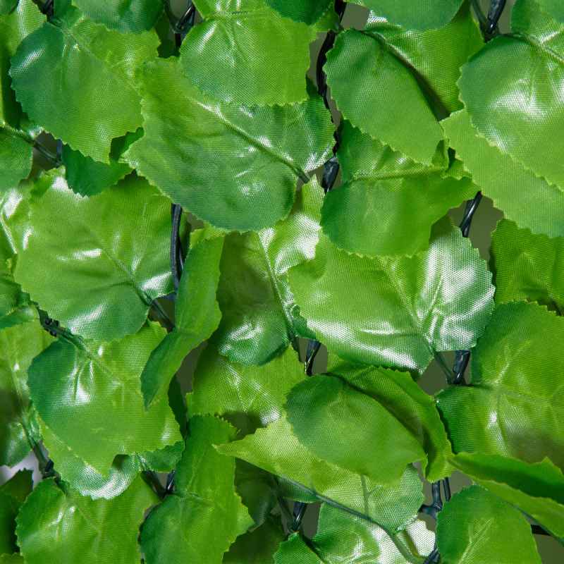 Outsunny 3 X 1m Artificial Plant Wall Panels, Artificial Wall Foliage with Ivy Leaves, Privacy Screen Greenery Grass Wall For Garden Balcony