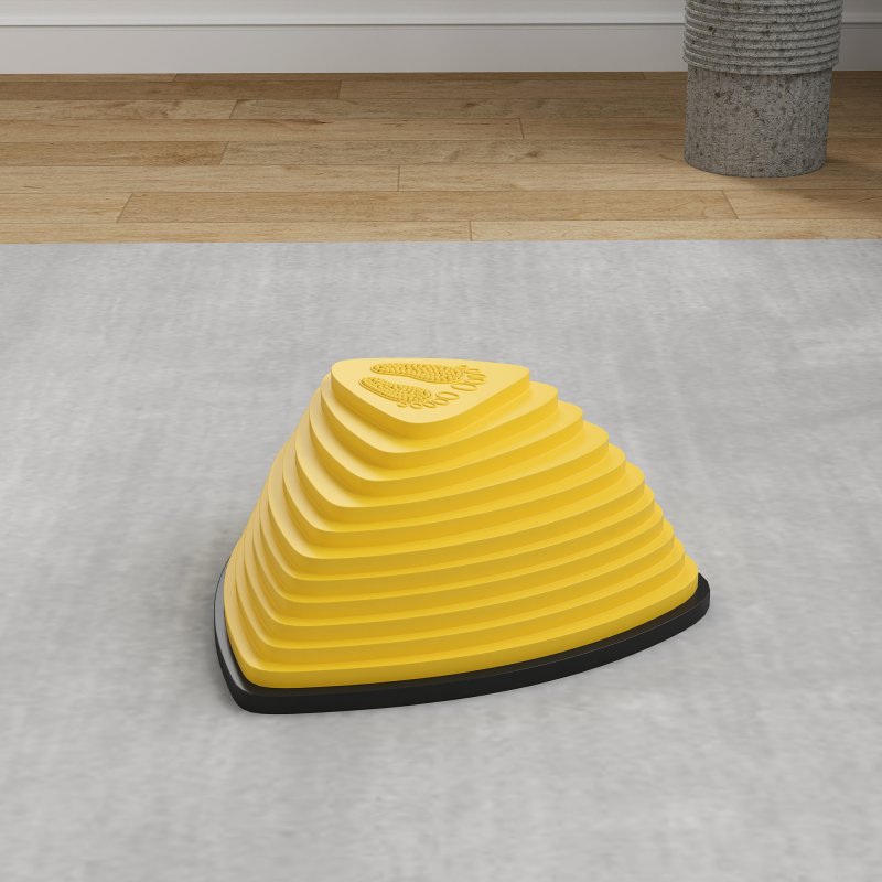 AIYAPLAY Stepping Stones for Kids, 6 Pieces Balance Stones with Non-Slip Wrapping Strips, Outdoor Indoor Stackable Sensory Toys Obstacle Course for Balance and Motor Skills