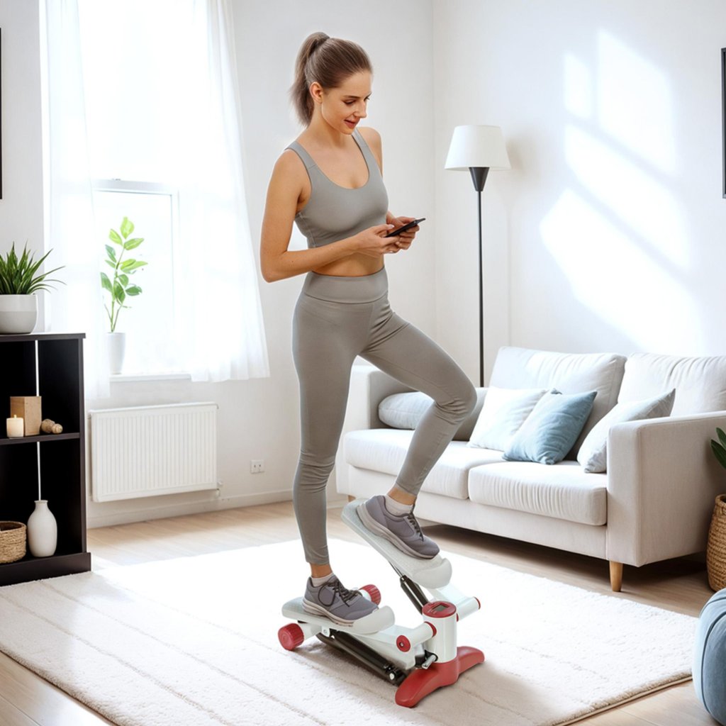 Compact SPORTNOW Mini Stepper with LCD Monitor & Non-Slip Pedals: Yavolo