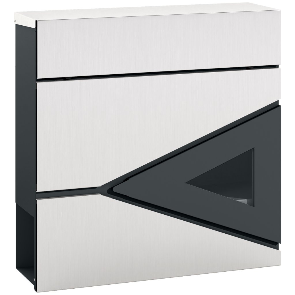 Weatherproof Wall Mounted Post Box with Viewing Window - HOMCOM: Yavolo
