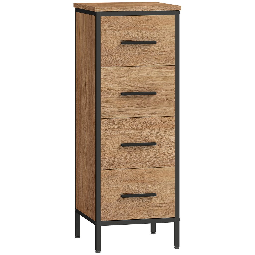 Bathroom Tall 4 Drawer Cabinets Image