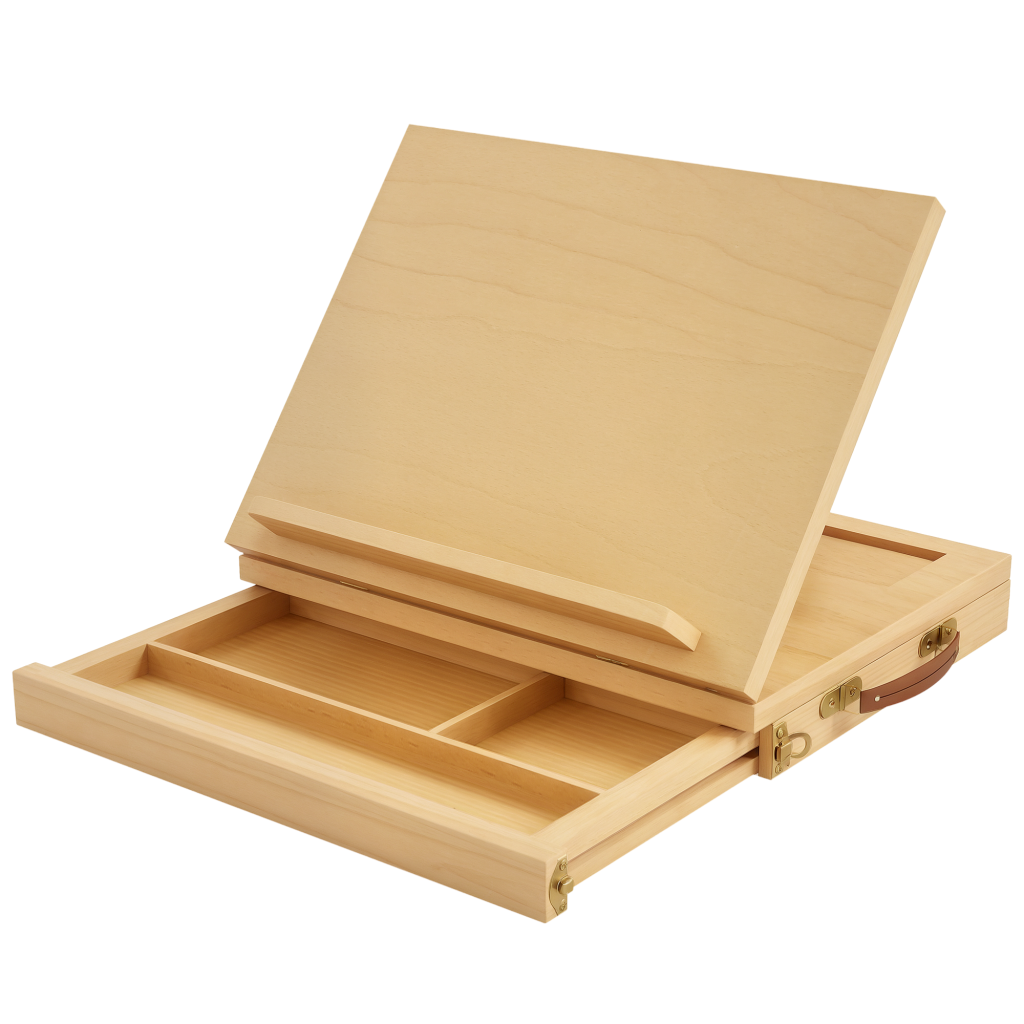 Vinsetto Adjustable Beechwood Table Easel with Storage Drawer: Yavolo