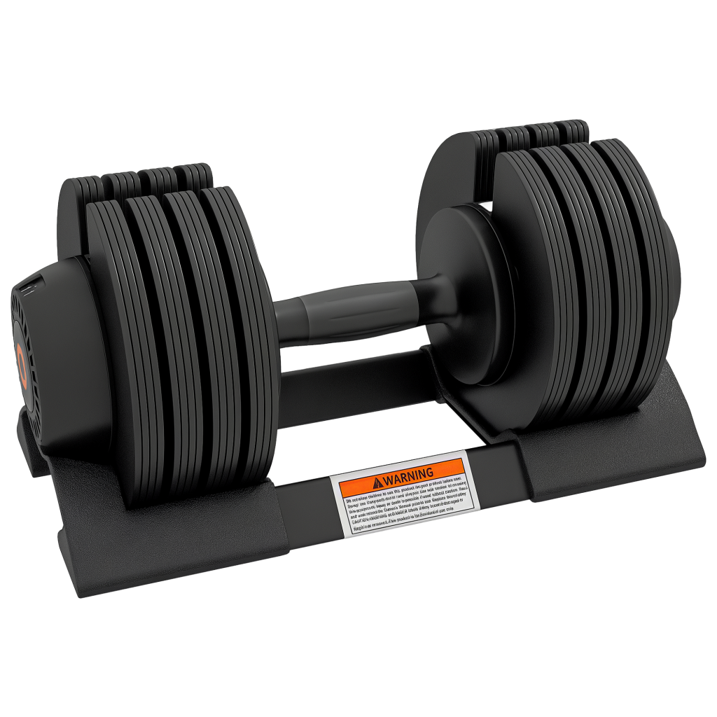 Single Weight SPORTNOW 20KG Single Adjustable Dumbbell, 4-in-1 Weights with Storage ...