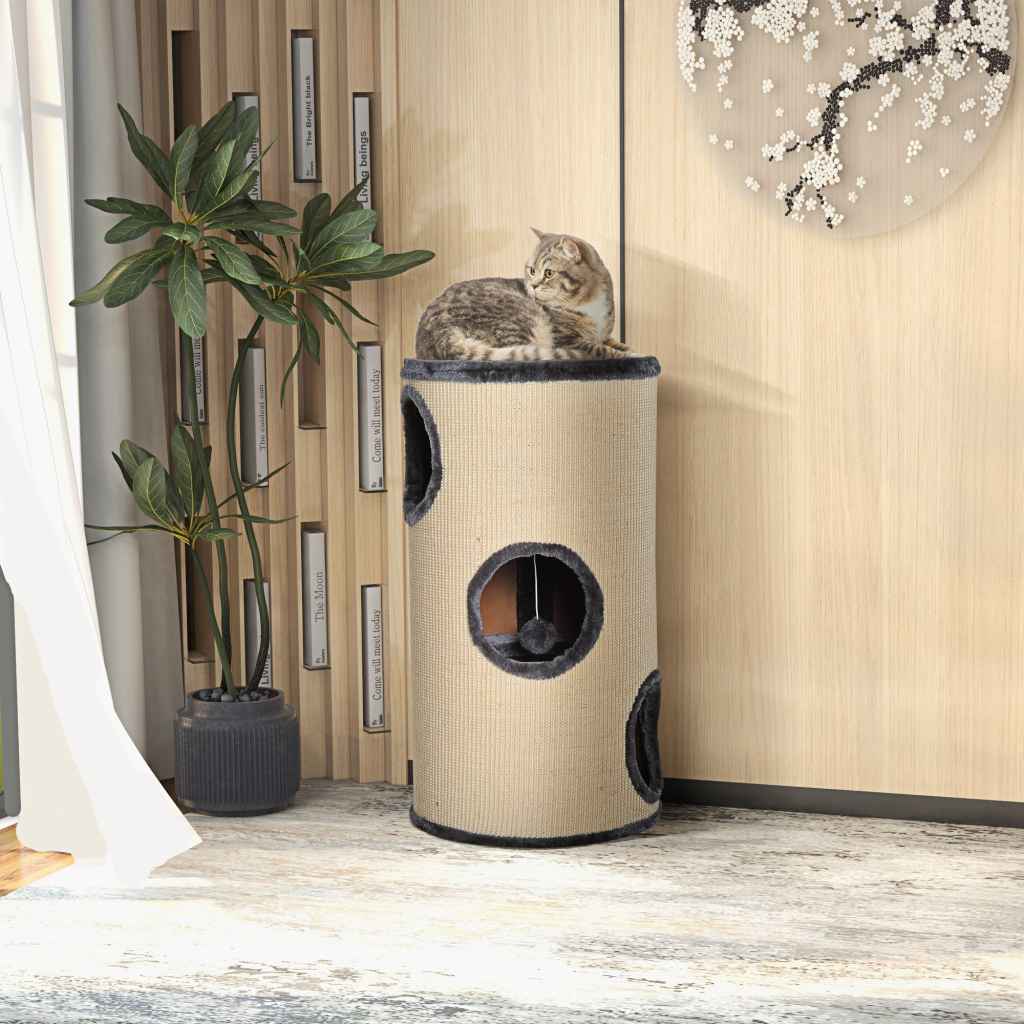 Cat Scratching Barrels Image