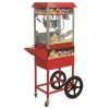 Old Fashioned Cinema Popcorn Machine with Cart – 8oz Deeper Pan, 230V / 1.3kW Concession Stand