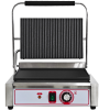 Commercial Panini Toaster Machine Ribbed Top Grill Electric Sandwich Maker