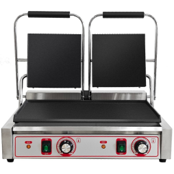 Commercial Double Contact Grill Panini Press Sandwich Grill Flat