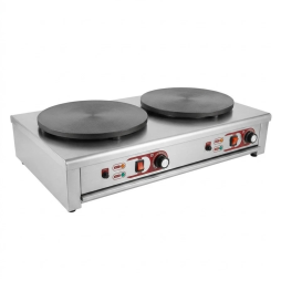 Double Electric Crepe Maker 2 Plate Pancake Griddle 3-Pin Plug