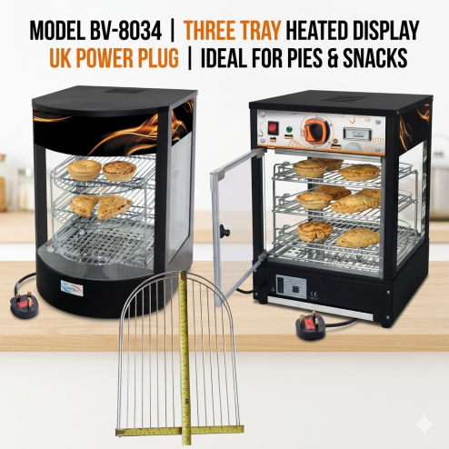 Commercial Hot Food Warmer Display Cabinet Curved Glass Pizza