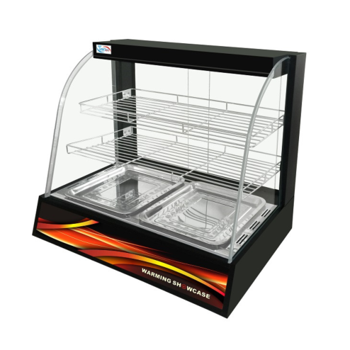 Black Warming Showcase Food Display & Heat Preservation Solution