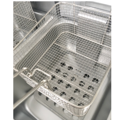 Stainless Steel Desk Top Double Tank Electric Commercial Deep Fat Fryer 