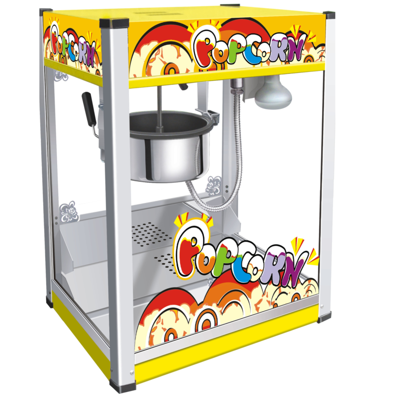 Commercial 8oz Electric Popcorn Machine Stainless Steel 1.43kW