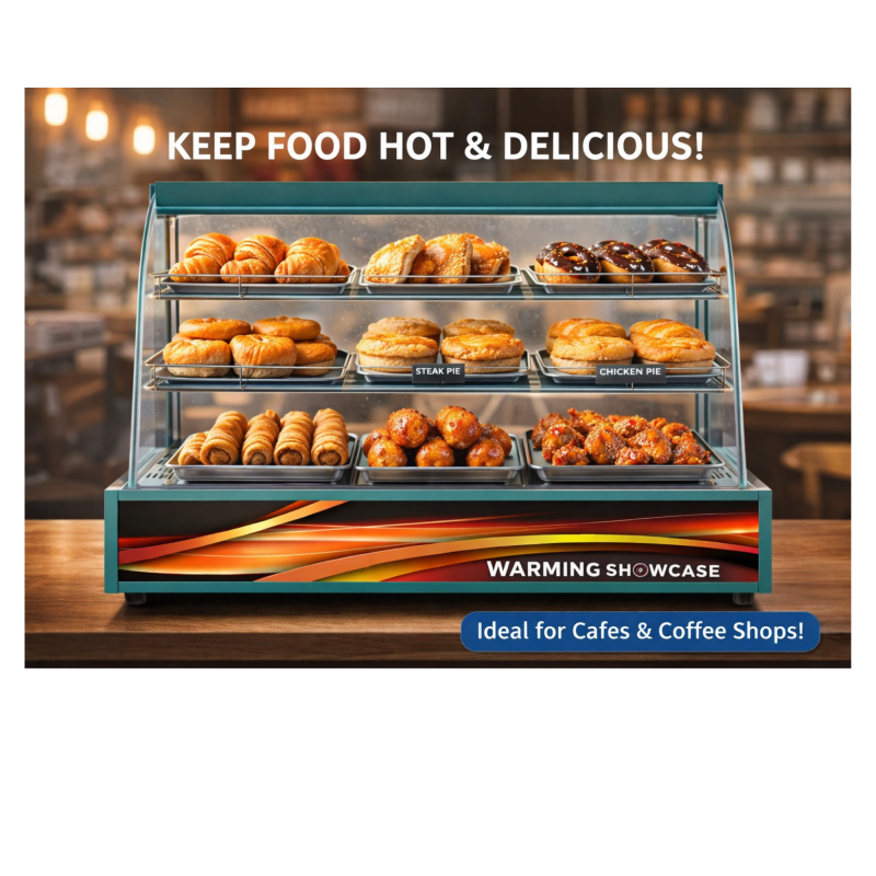 Commercial Countertop Pie & Pasty Heated Display Cabinet