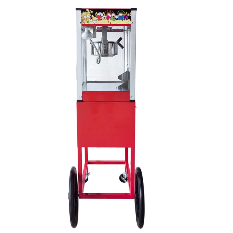 8oz Commercial Popcorn Machine with Cart Electric Cinema Popper