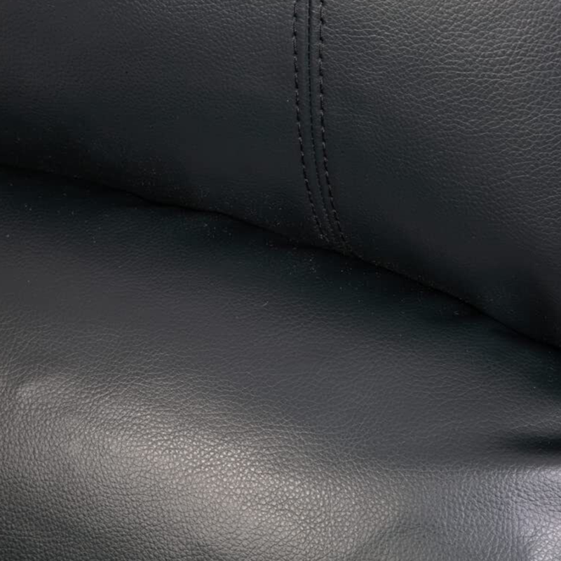 THREE SEATER 3 RECLINER BLACK SOFA SET SUITES SETTEE BLACK LEATHER 3 SEATER ARMCHAIR FAUX LEATHER