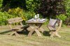 Laguna Solidwood Outdoor Dining Set - Table and 2 Bench