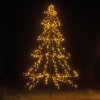 3m Easy Set Up Pre Lit Christmas Outdoor Tree 600 Warm White LED