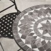 Black Star 2 Seater Mosaic Bistro Set