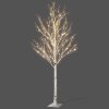 Pre-Lit Christmas White Birch Tree 150cm height with 400 Warm White Micro Led