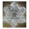 Christmas Starburst Flashing 120cm Snowflake with 960 Cool White Led Light - Indoor or outdoor use