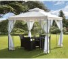 Contemporary Garden Gazebo in Cream (2.5m x 2.5m)