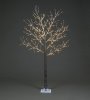 Pre-Lit Christmas Copper Wire Frosted Brown Tree 180cm/6ft height with 600 Warm White Micro Led