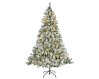 Christmas 180cm/6ft Snow Covered Imperial Pine  Tree Pre-Lit 260 warm white LED