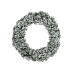 Snow Effect Christmas Wreath (50cm)