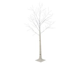 Pre-Lit Christmas White Birch Tree 150cm height with 400 Cool White Micro Led