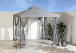 Contemporary Garden Gazebo in Grey (2.5m x 2.5m)