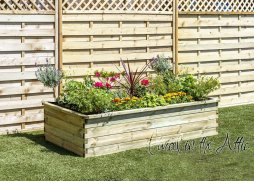 Sleeper Raised Bed 180x90x45cm